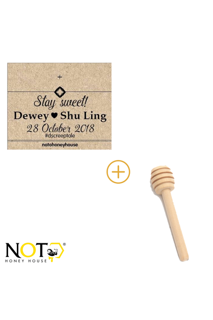 40ML Door Gift With Hemp Rope & Tag （Honey）