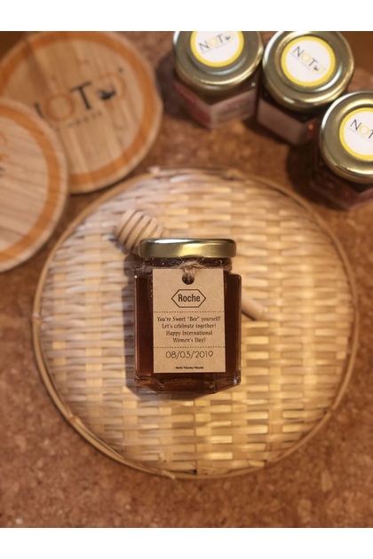 60ML Door Gift With Hemp Rope & Tag (Honey)